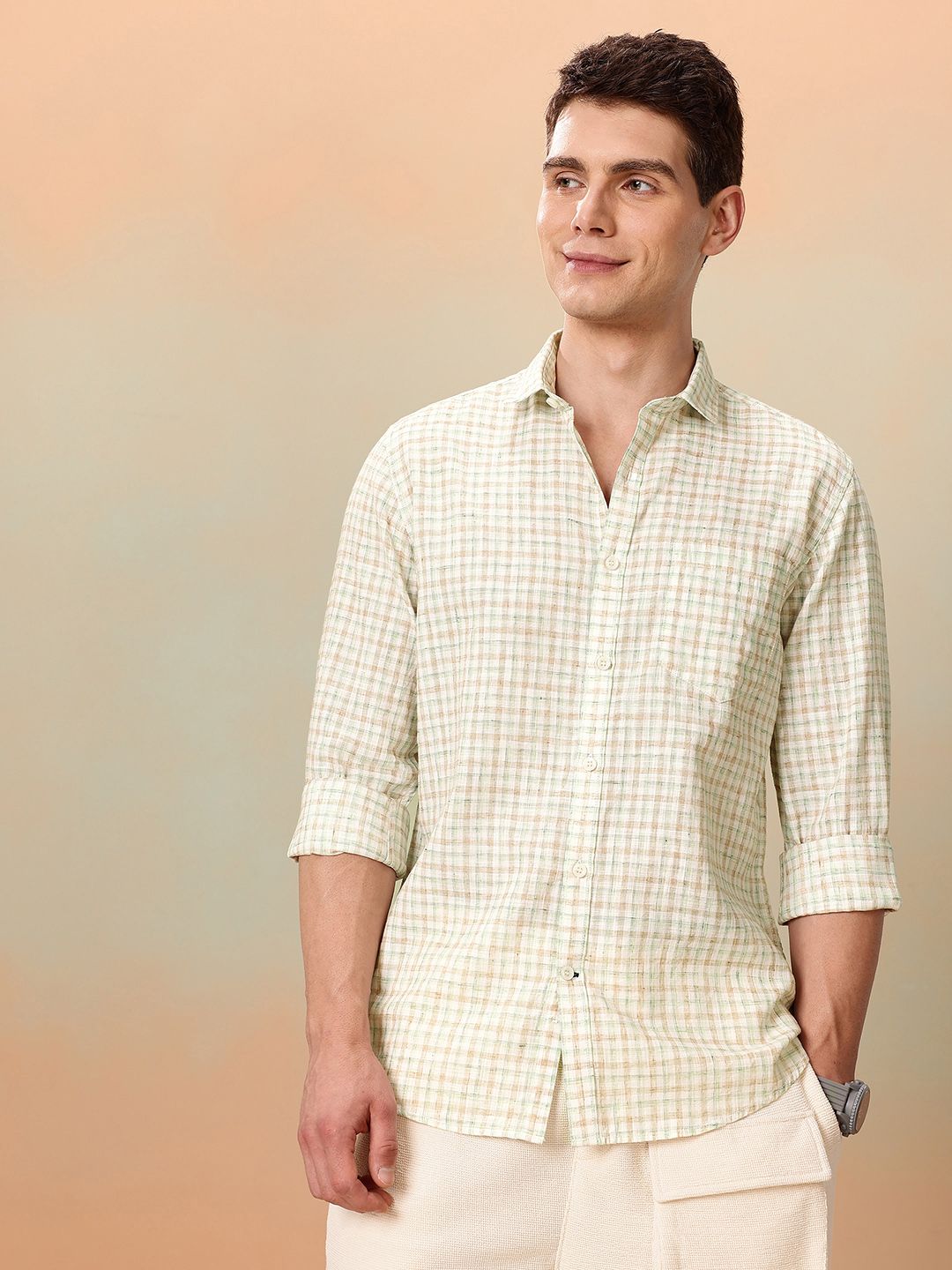 Mast & Harbour Checked Casual Shirt