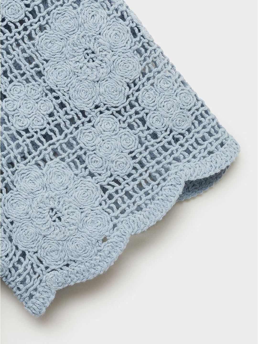 Pure Cotton Crochet Sleeves T-shirt