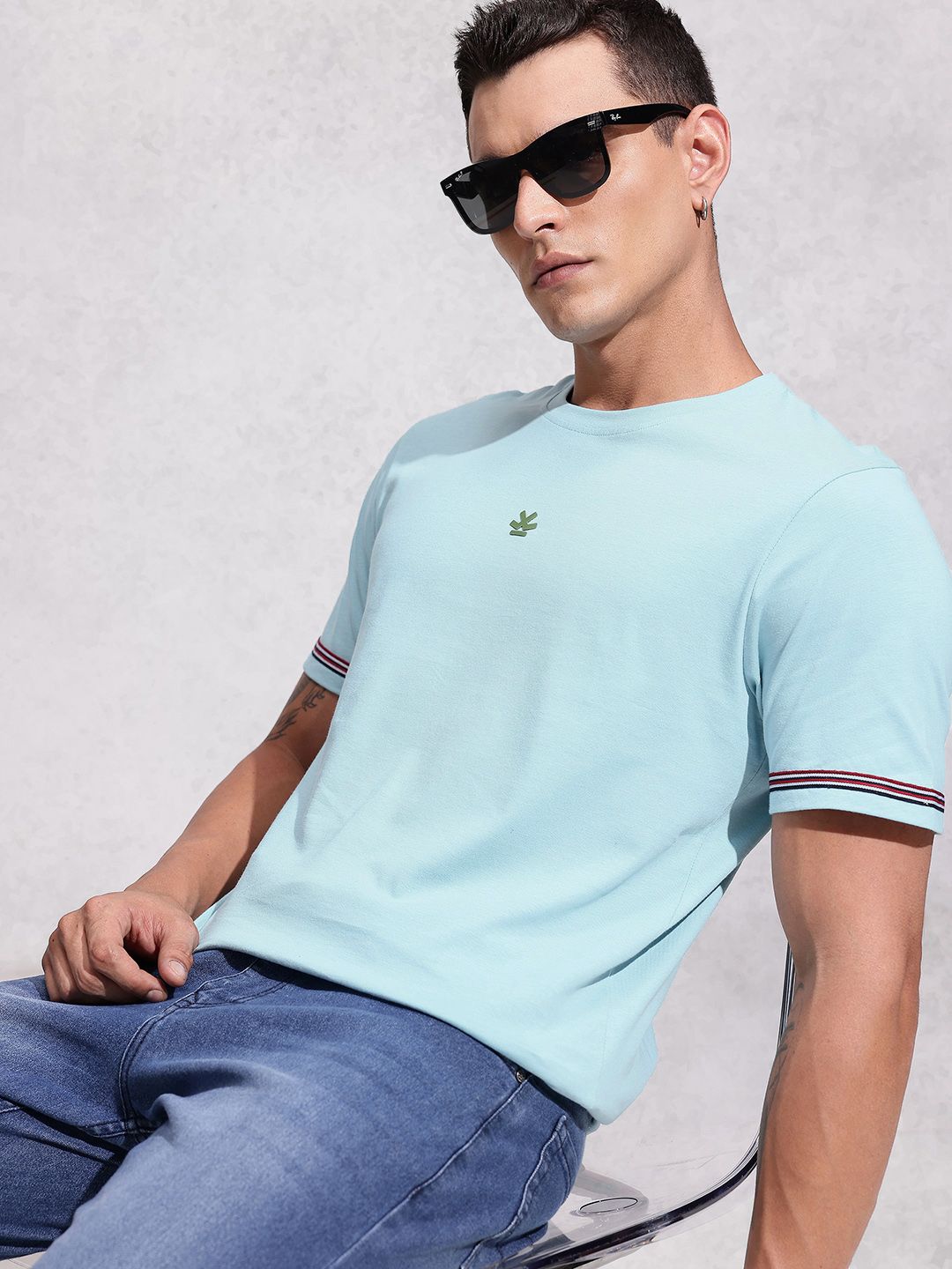 WROGN Pure Cotton Regular Fit T-shirt