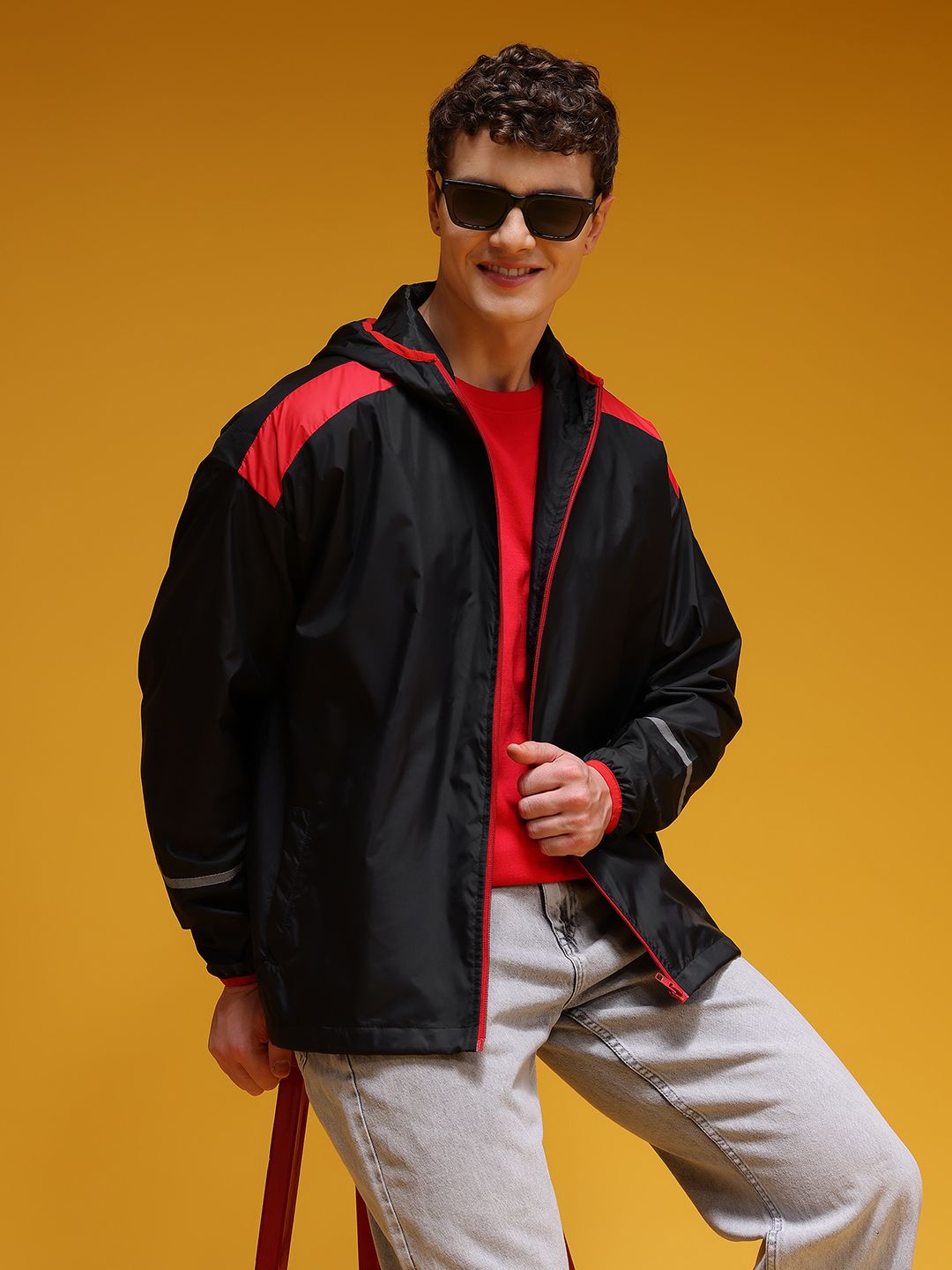 HERE&NOW Hooded Bomber Jacket