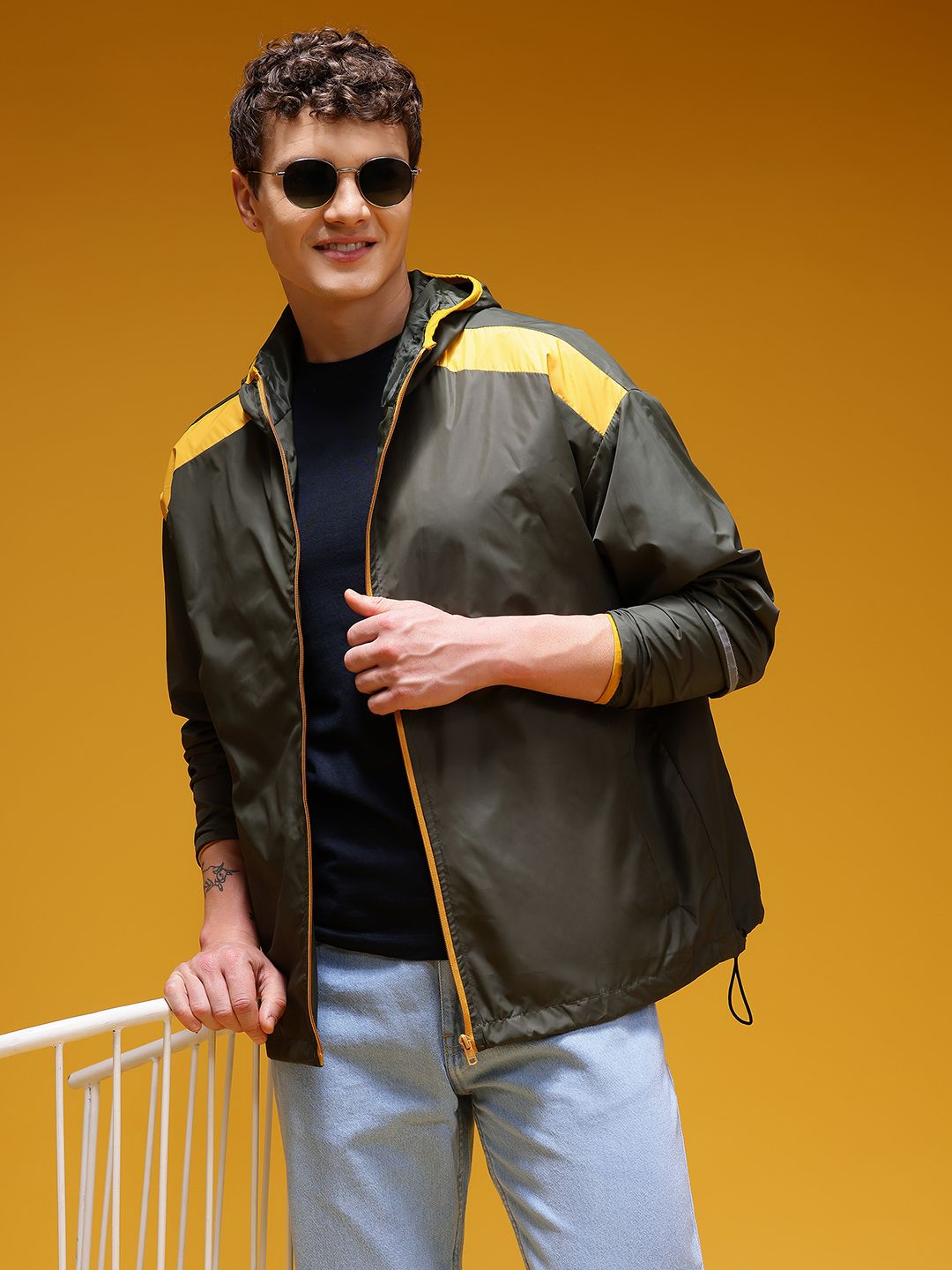 HERE&NOW Hooded Bomber Jacket