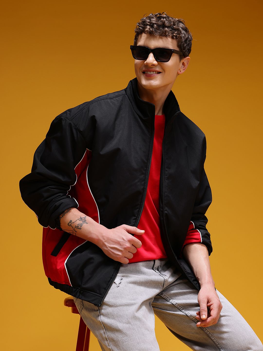 HERE&NOW Colourblocked Windcheater Jacket
