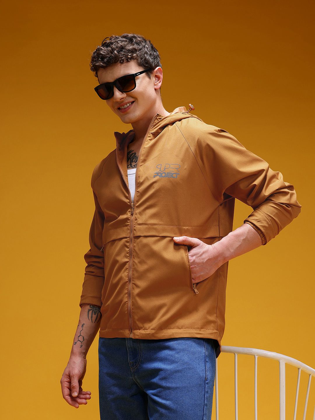 HERE&NOW Hooded Windcheater Jacket