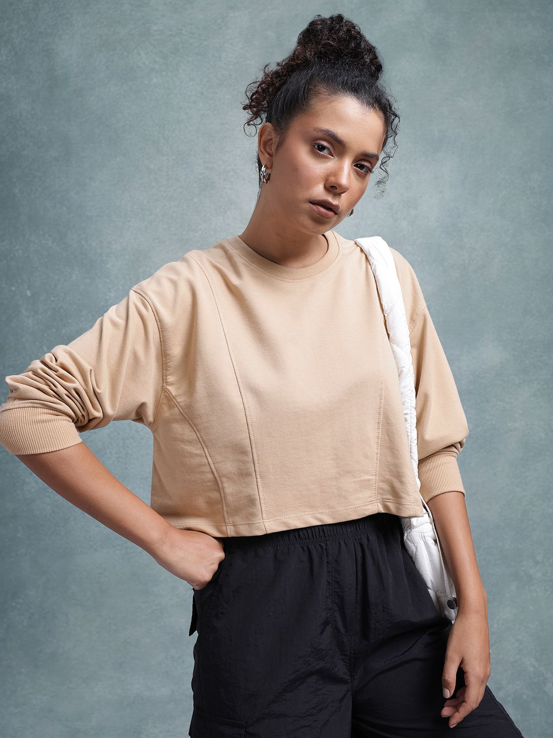 Roadster The Roadster Lifestyle Co. Solid Cotton Crop Top