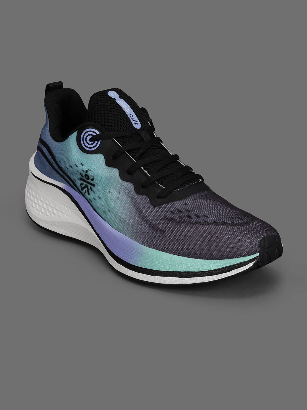 Buy CULT Men Dynex Running Shoes - Black/Indigo Blue - Sports