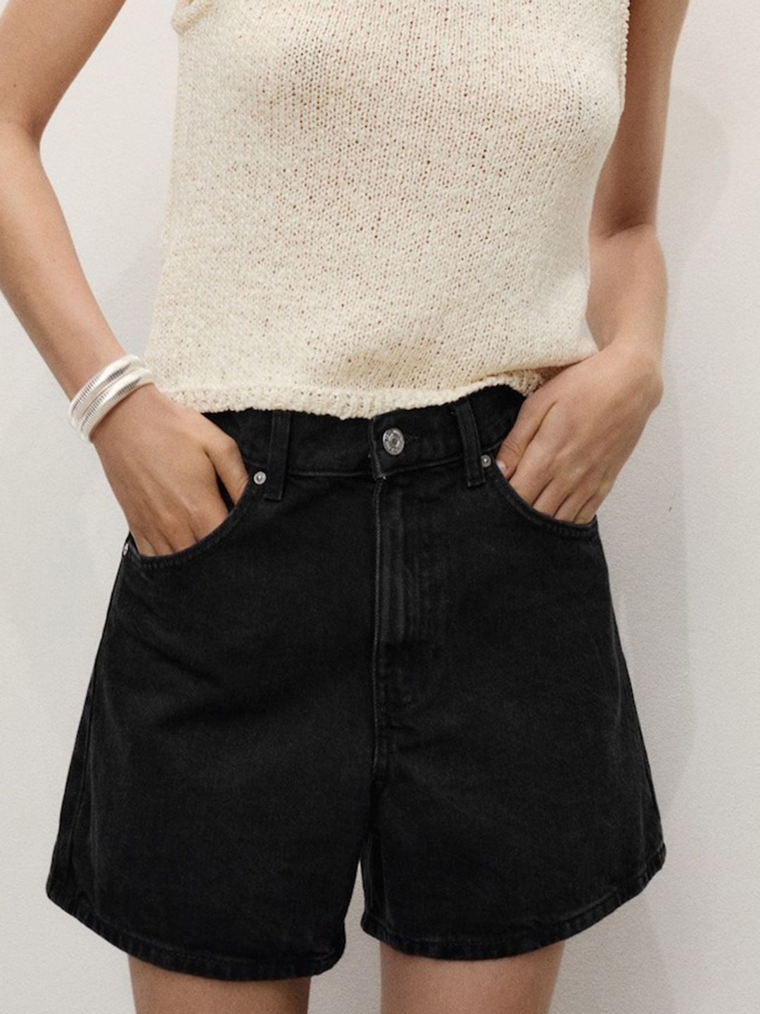 Pure Cotton Denim Shorts