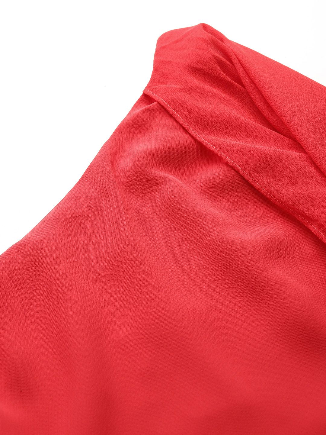 One Shoulder Slit Sleeve Maxi Dress