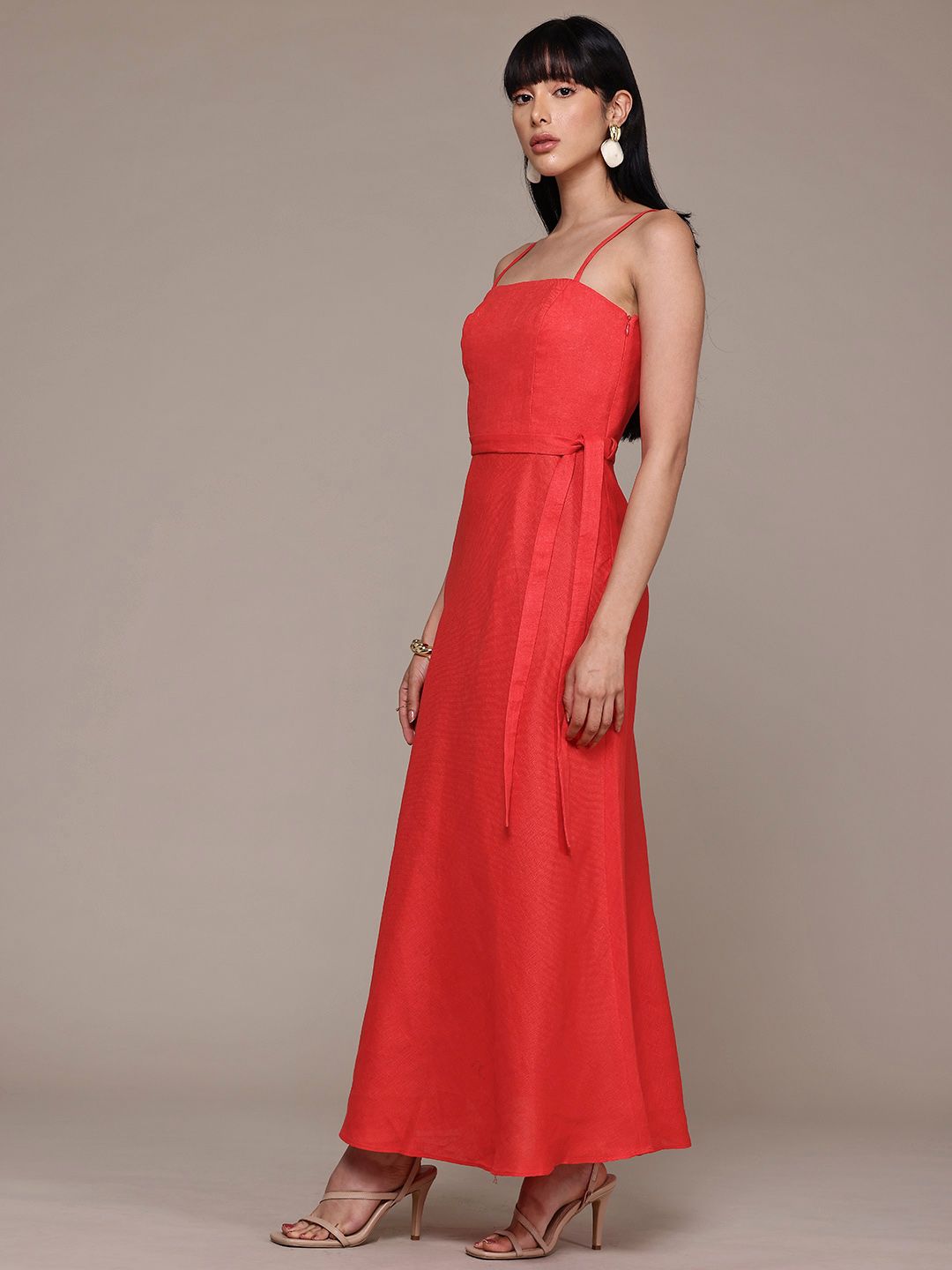 a line ribbed dress Ripe Carol Rib A-line Dress (Khaki) main image 1