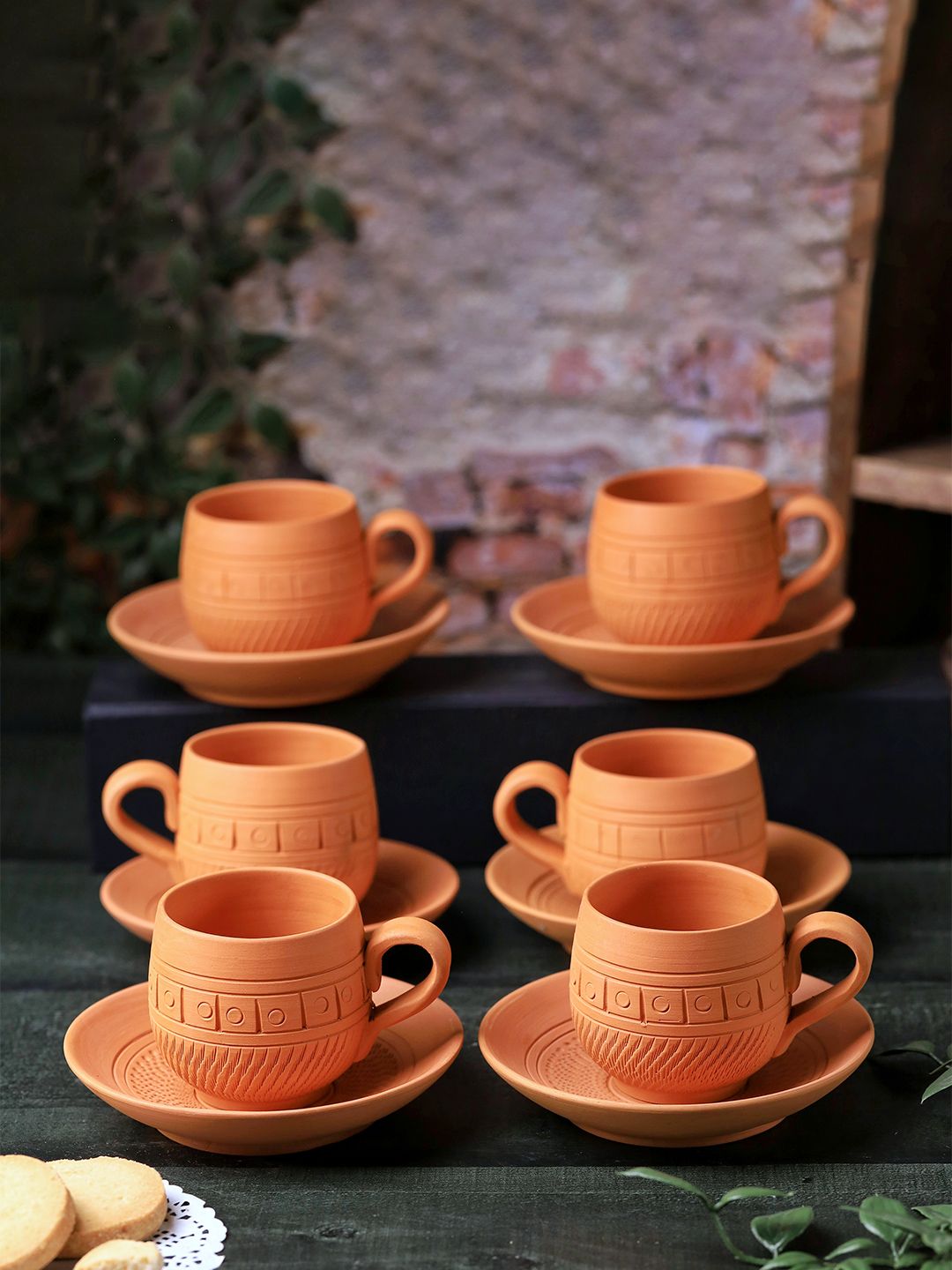 Buy The handicraftian Terracotta MAHARAJA Tea Cup With SAUCER
