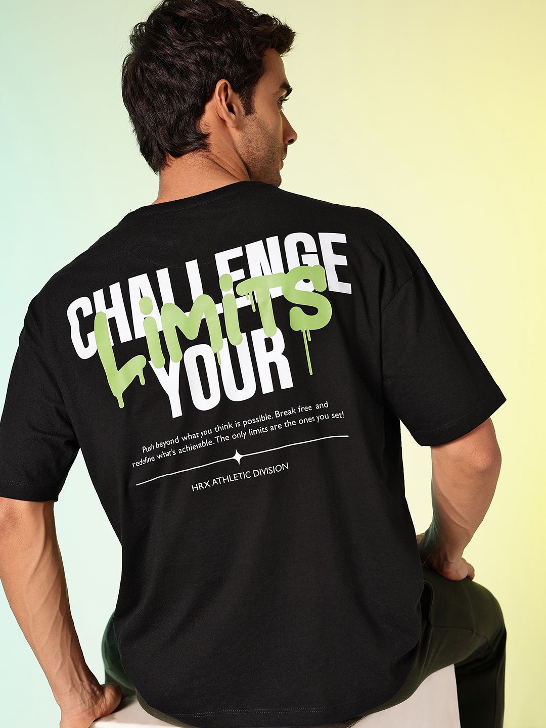 HRX by Hrithik Roshan Typography Printed Running T-shirt