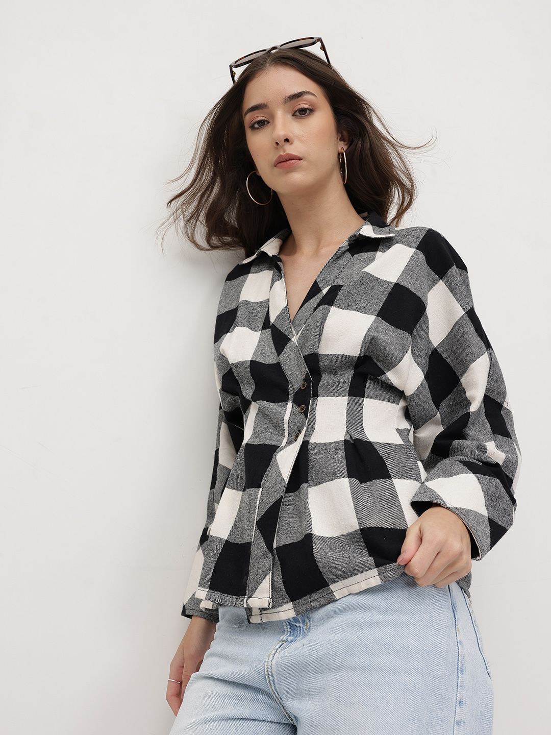 Roadster The Roadster Lifestyle Co. Tartan Checked Regular Fit Shirt