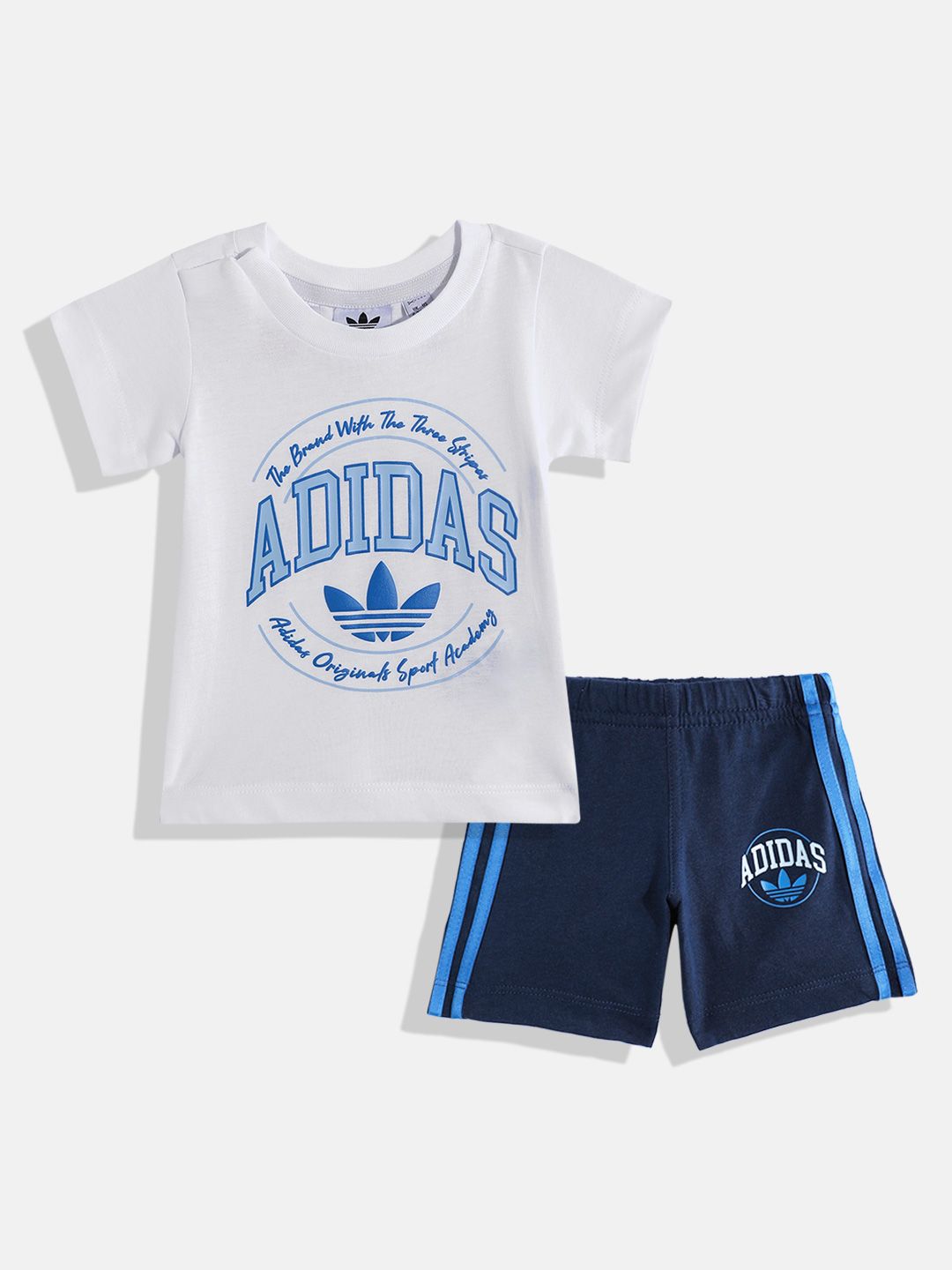 ADIDAS Boys Cotton Printed T-shirt with Shorts