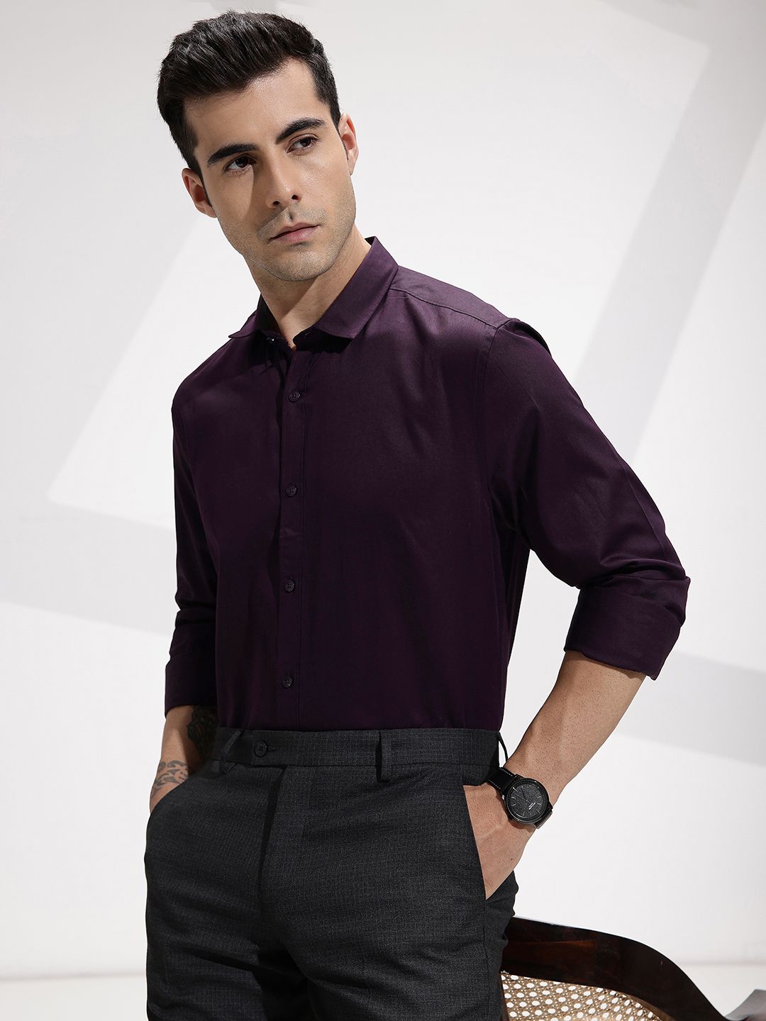 INVICTUS Men Pure Cotton Formal Shirt
