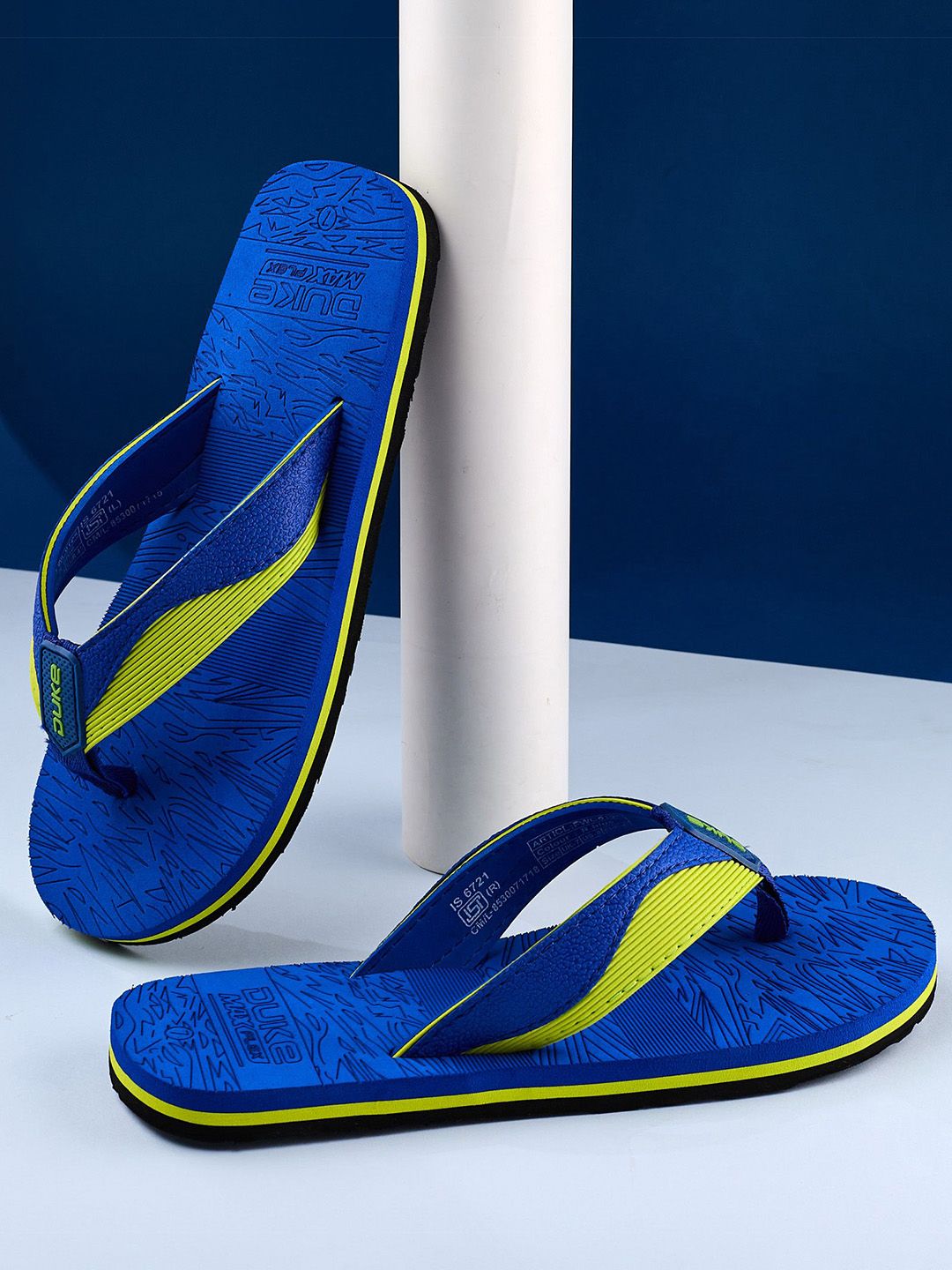 Duke Men Colourblocked Thong Flip-Flops