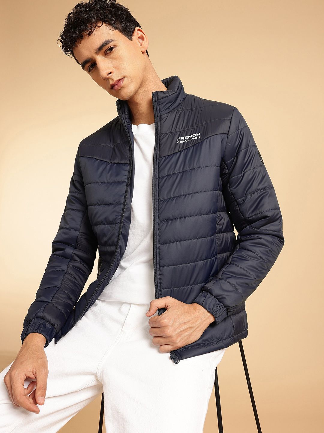 French Connection Mock Collar Padded Jacket
