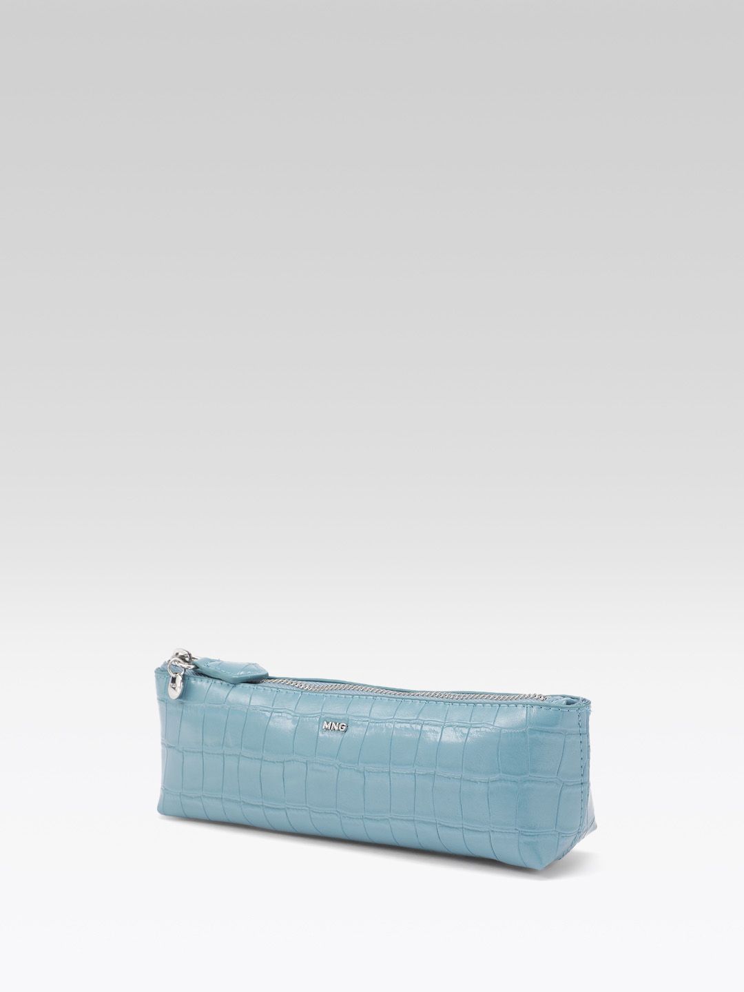 Crocodile Skin Textured Makeup Pouch