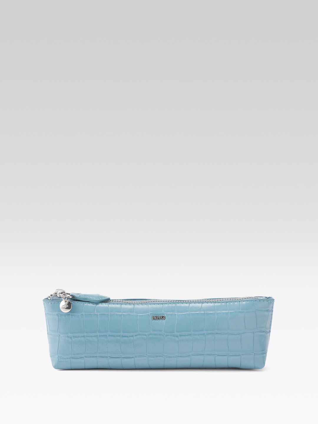 Crocodile Skin Textured Makeup Pouch