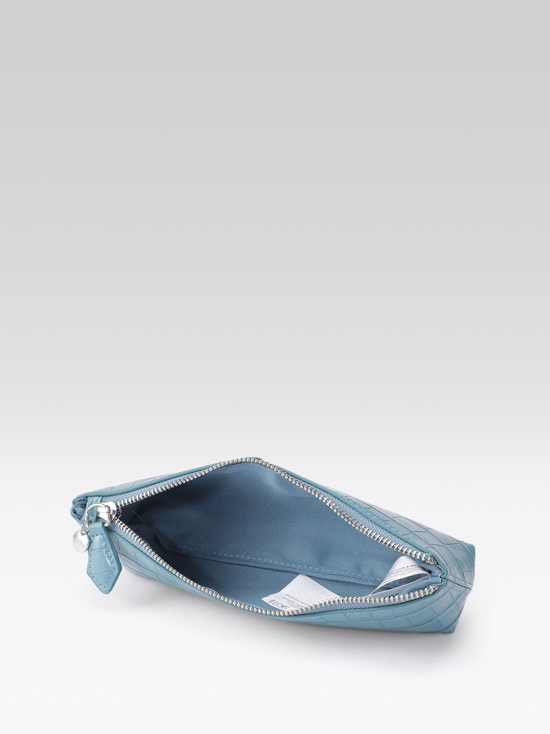 Crocodile Skin Textured Makeup Pouch
