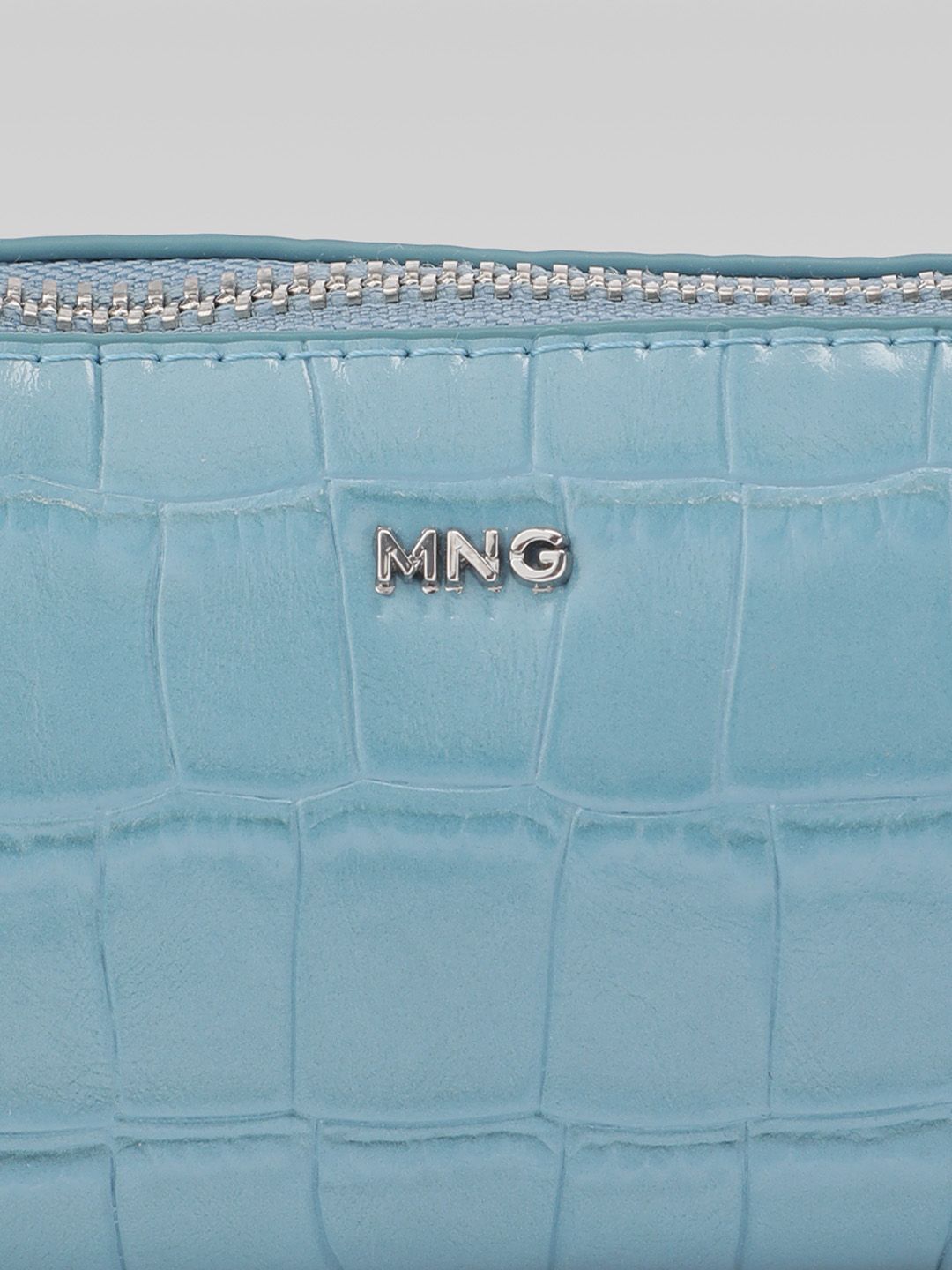 Crocodile Skin Textured Makeup Pouch