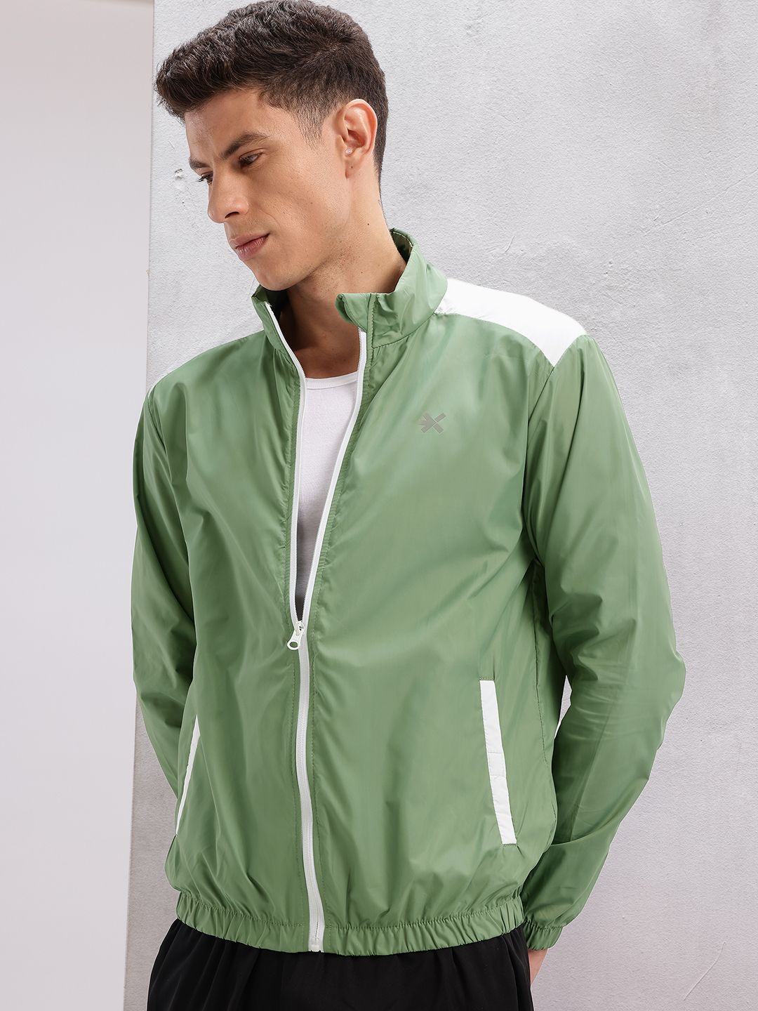 Buy HRX by Hrithik Roshan Men Mock Collar Running Jacket - Jackets