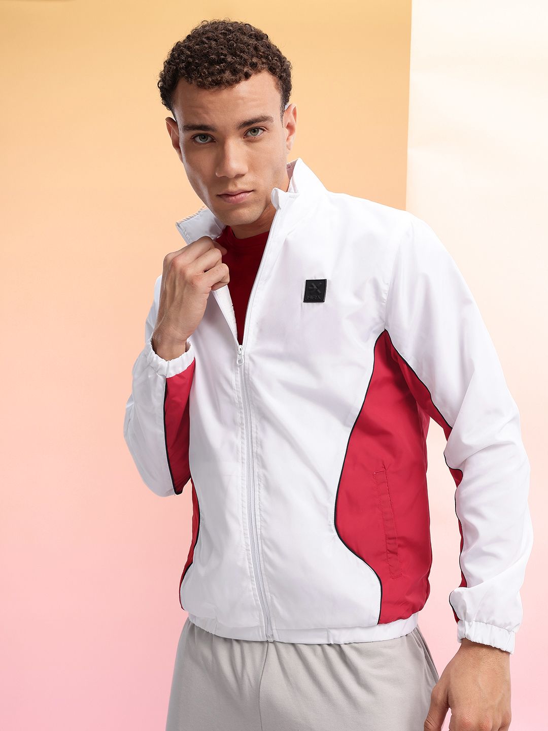 HRX by Hrithik Roshan Men Colourblocked Tailored Jacket