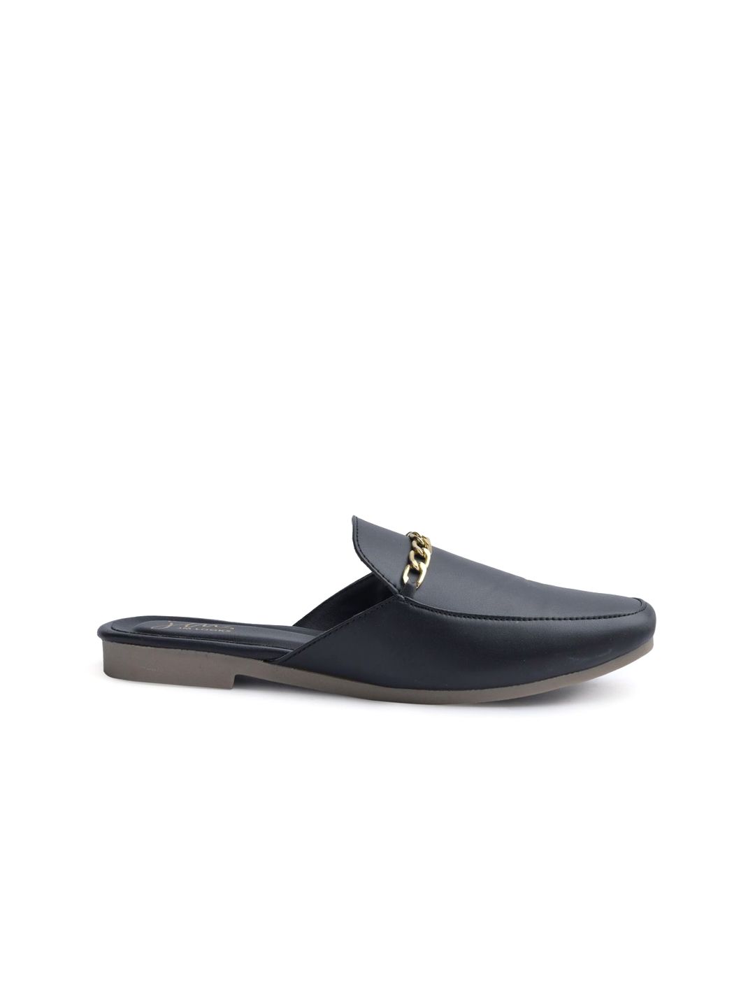 Buy JM Looks Women Stylish Slip-Ons Faux Leather Mules with Gold