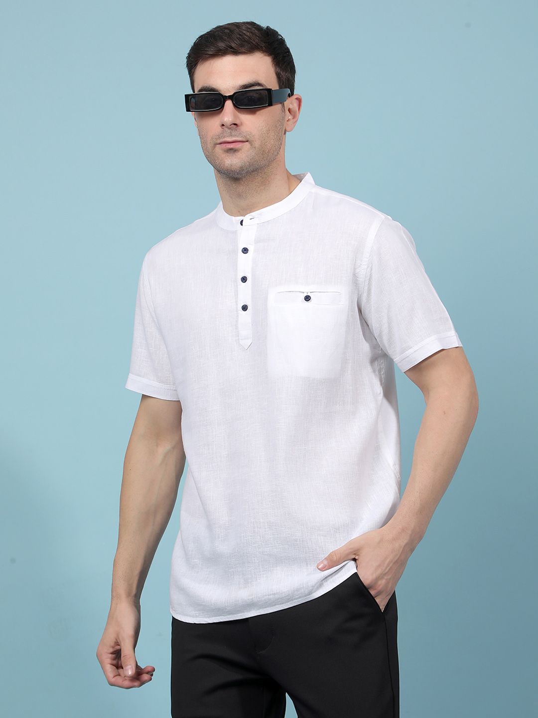 Crimsoune Club Mandarin Collar Kurta