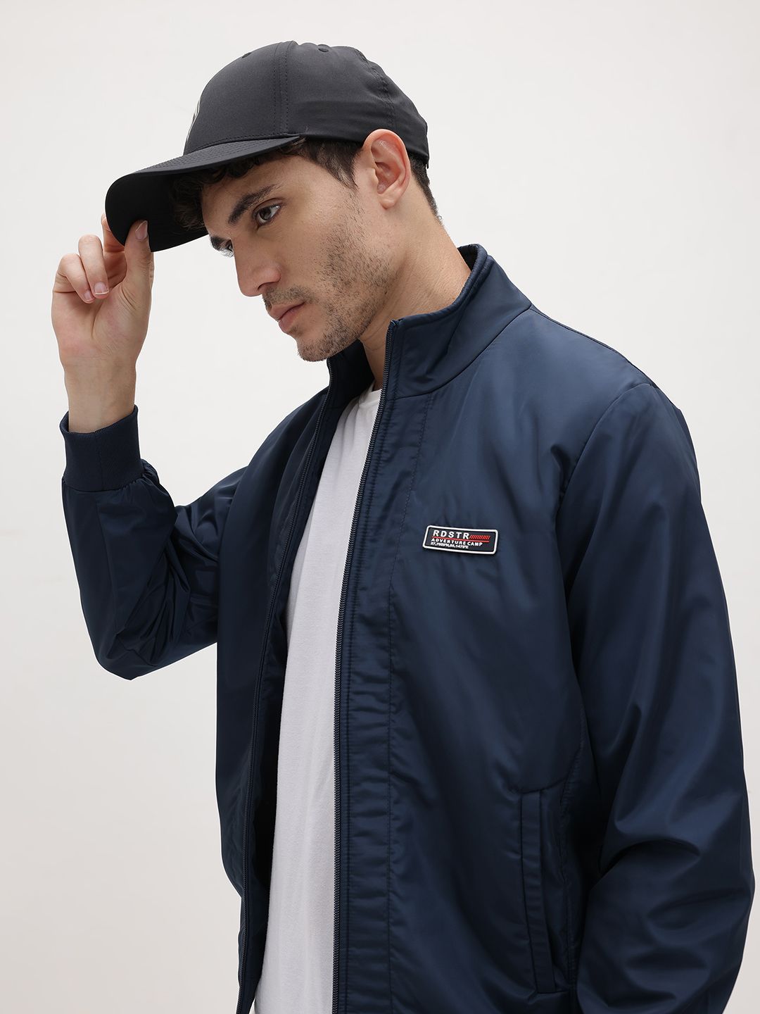 The Roadster Life Co. Mock Collar Bomber Jacket