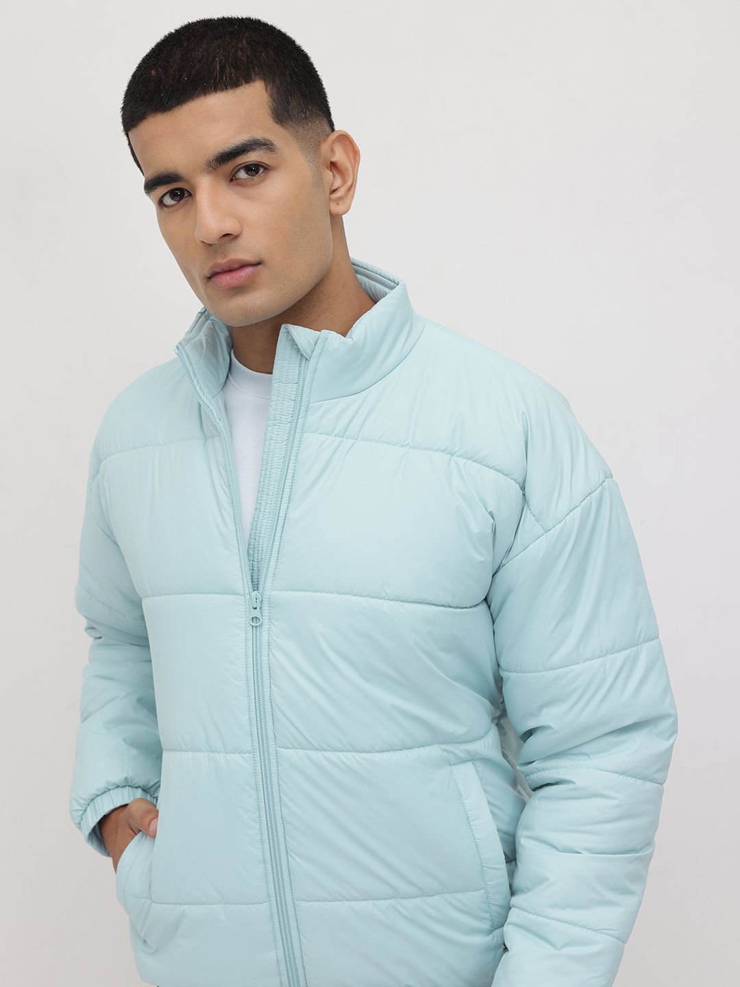 The Roadster Life Co. Mock Collar Padded Jacket