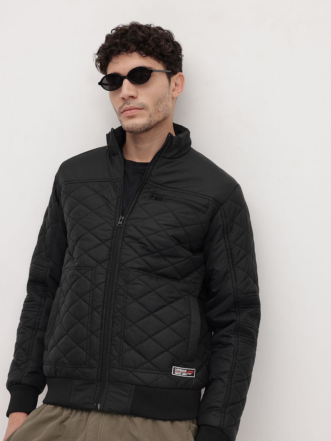 The Roadster Life Co. Mock Collar Quilted Jacket