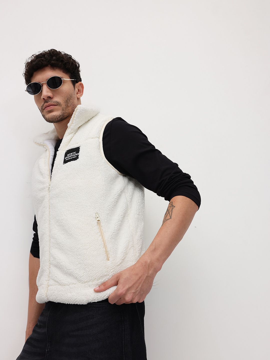 The Roadster Life Co. Spread Collar Sherpa Jacket
