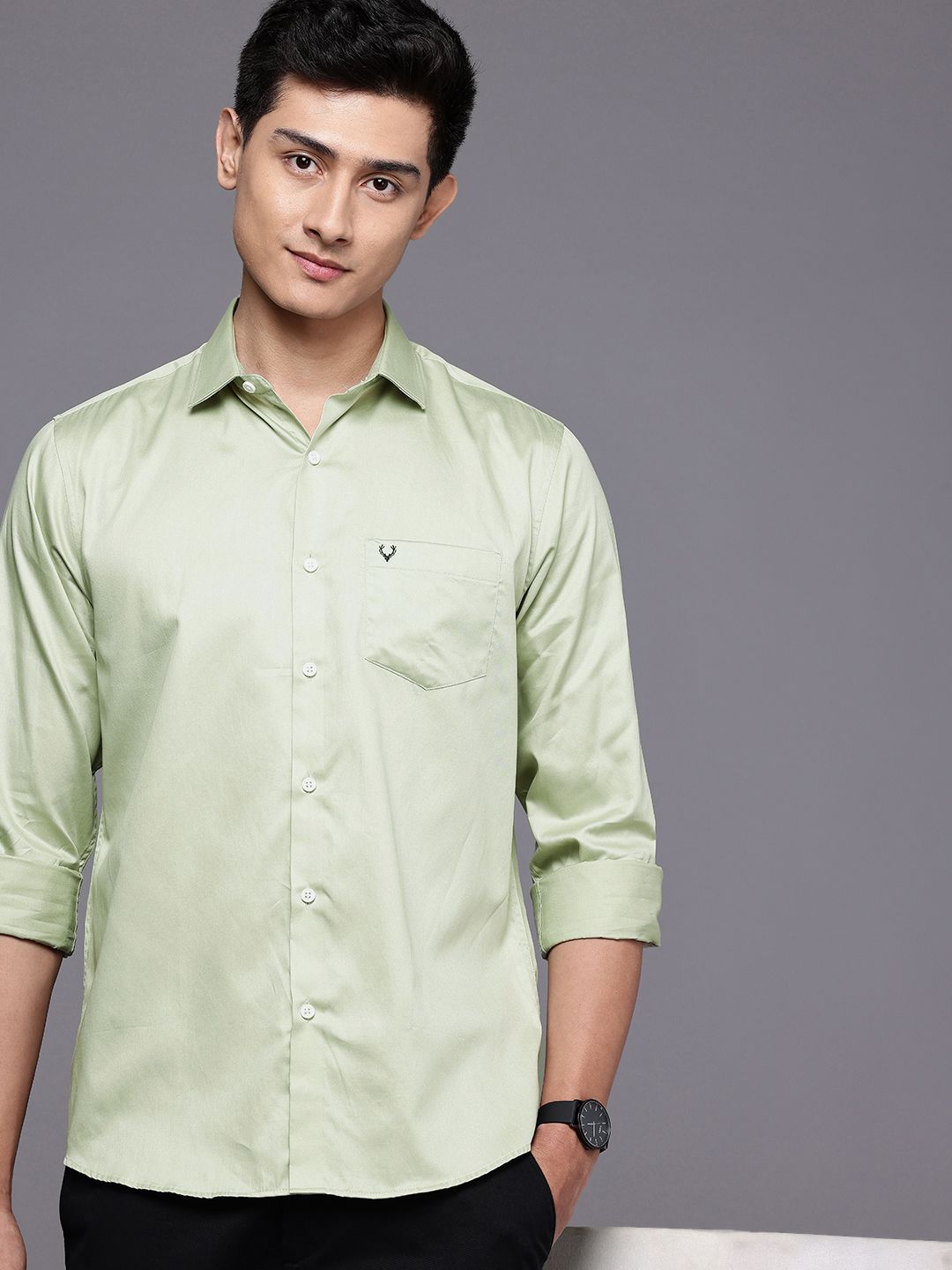 soll様 Buy Allen Solly Pure Cotton Classic Fit Casual Shirt - Shirts for