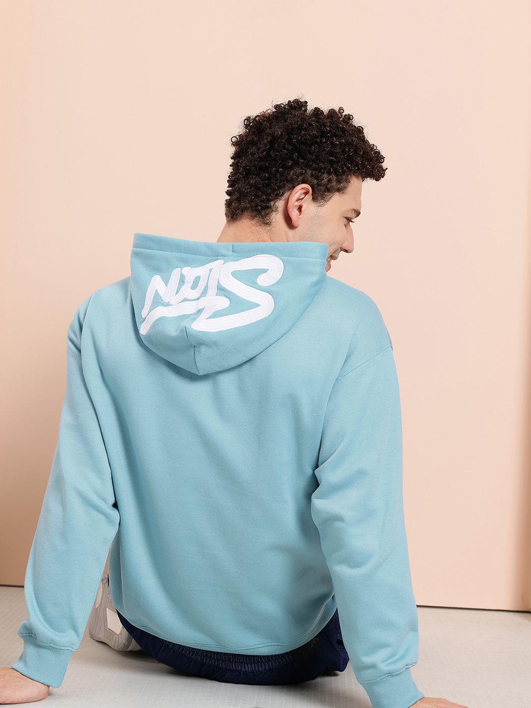 Mast & Harbour Applique Detail Hooded Sweatshirt