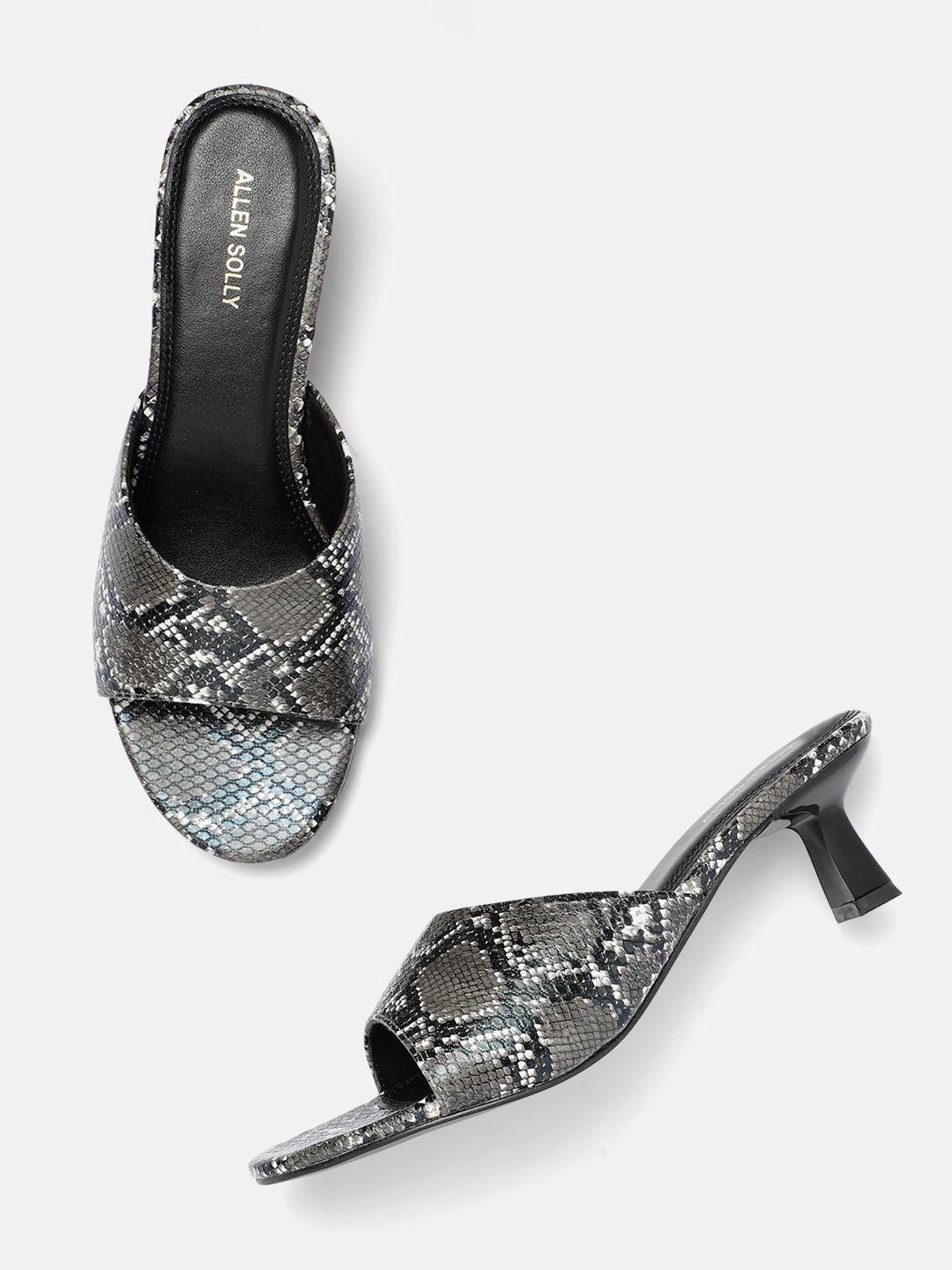 Allen Solly Allen Solly Snakeskin Print Slim Heels