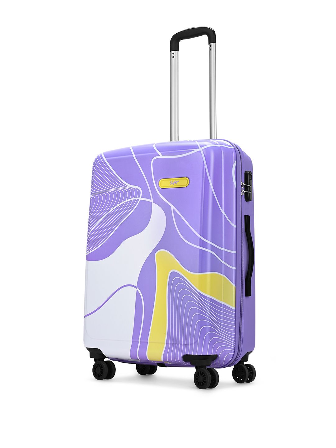 Buy Skybags Paradise Printed Hard Sided Cabin 8 Wheel Trolley