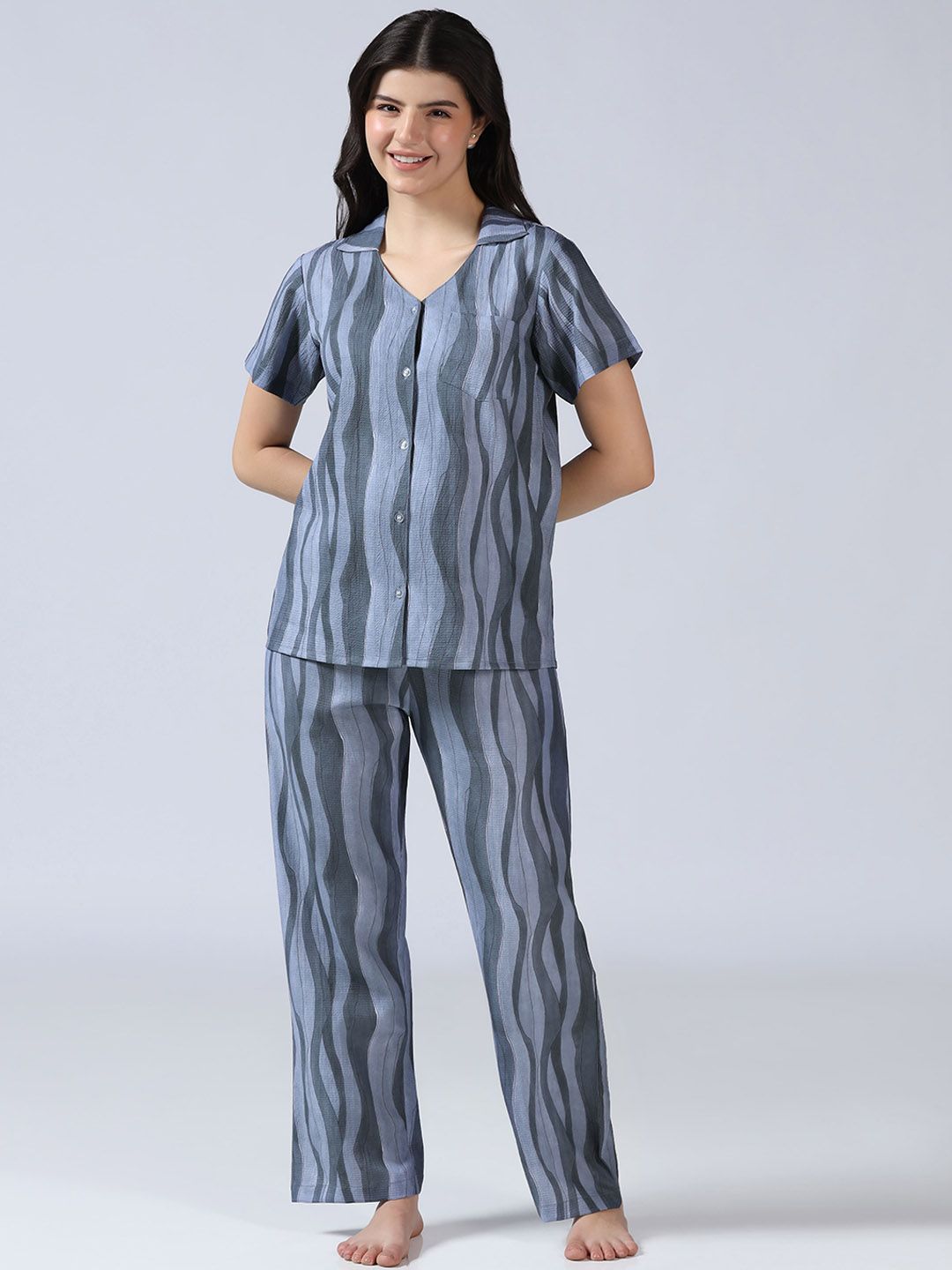 House of Comfort Women Printed Night suit