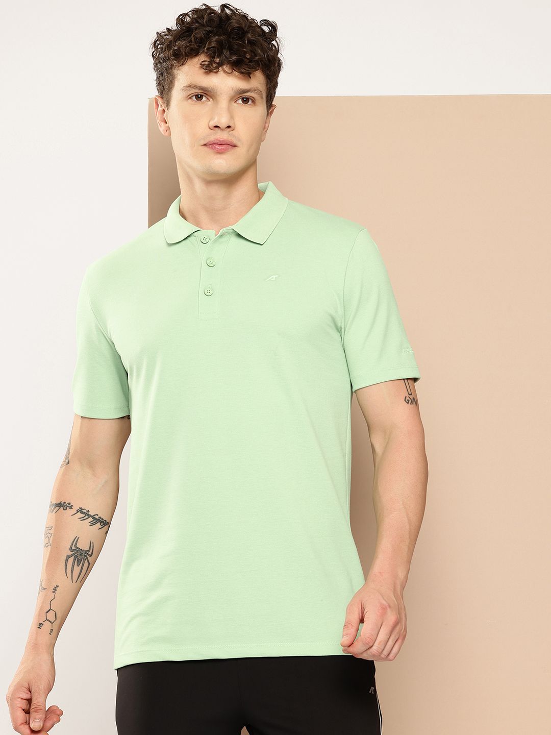 Alcis Men Polo Collar Dry Tech T-shirt