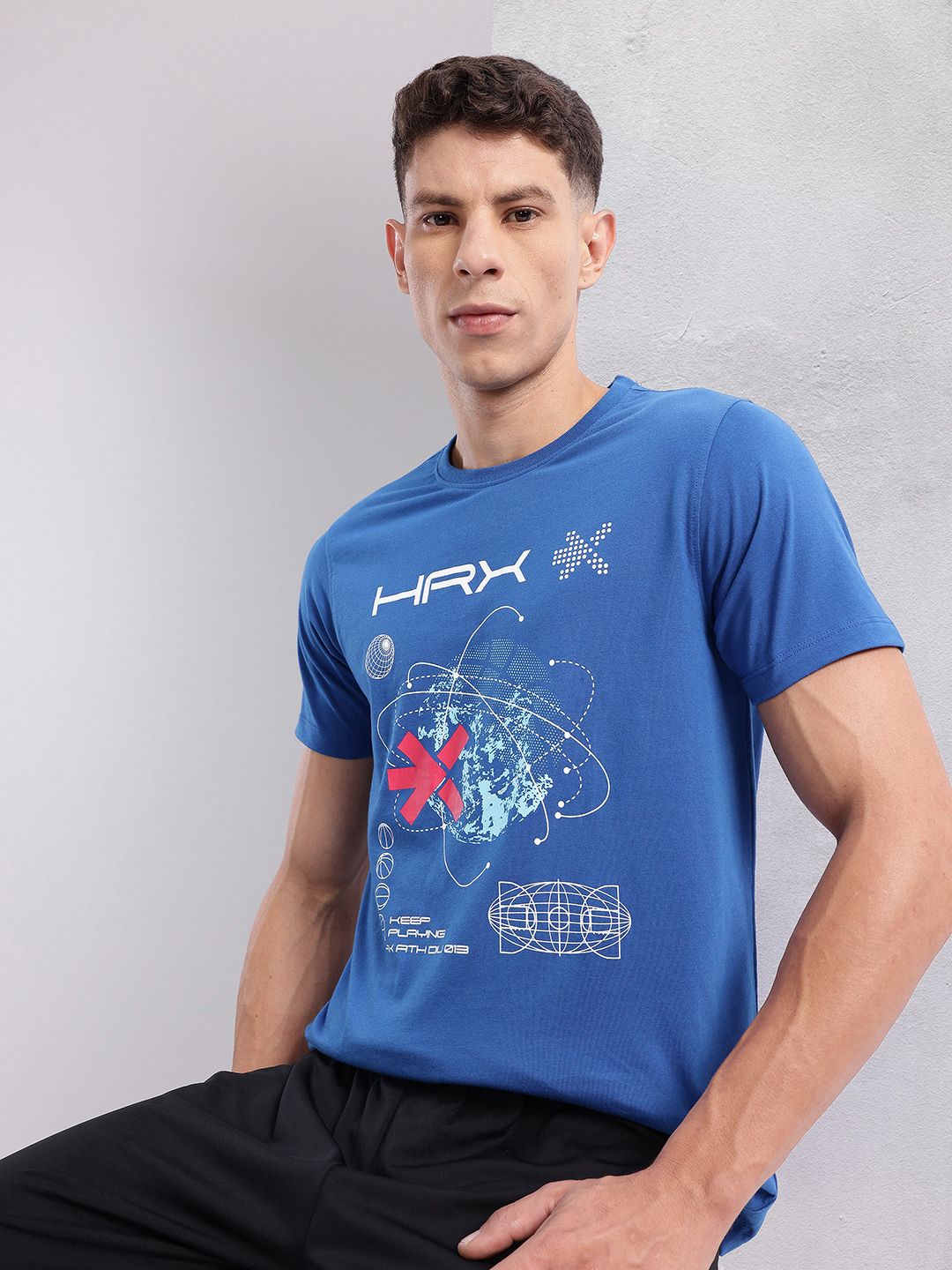 HRX by Hrithik Roshan Men Typography Printed T-shirt