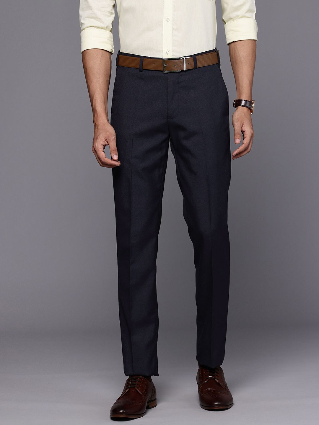 Raymond Men Slim Fit Formal Trousers
