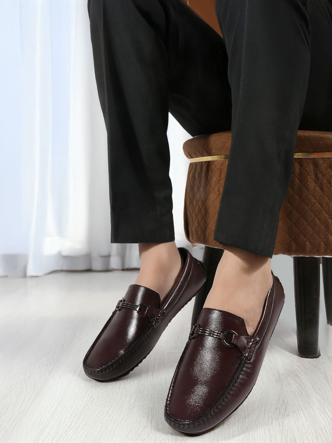 Carlton London Men Leather Loafers