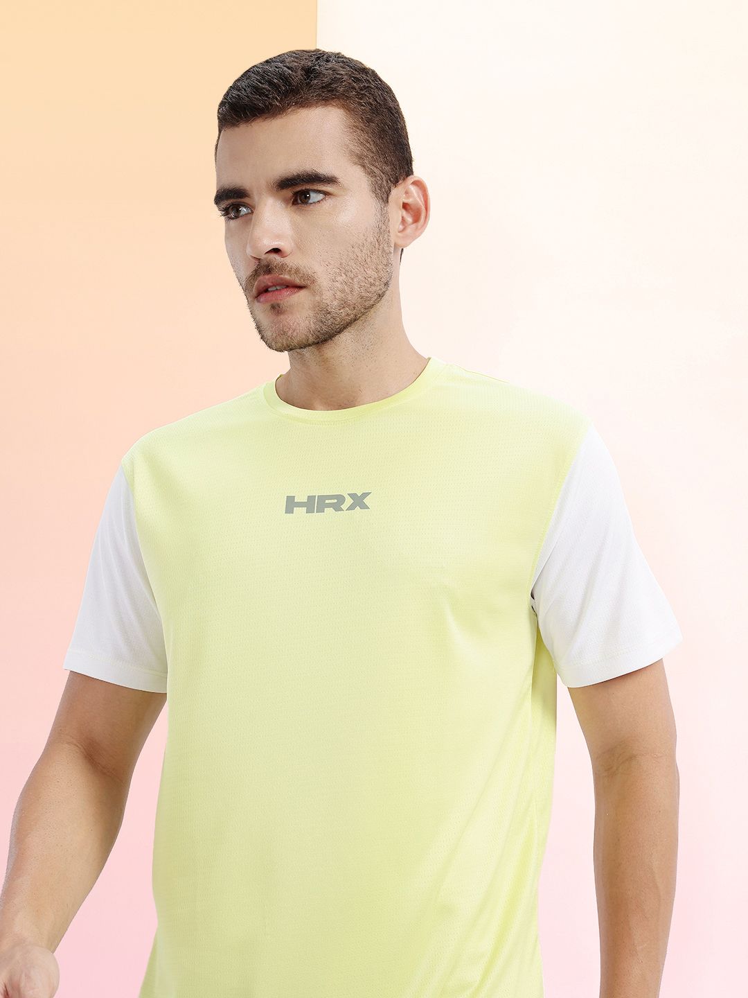 HRX by Hrithik Roshan Colourblocked Ultralite Running T-shirt