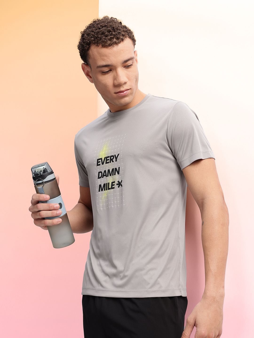 HRX by Hrithik Roshan Typography Printed Running T-shirt
