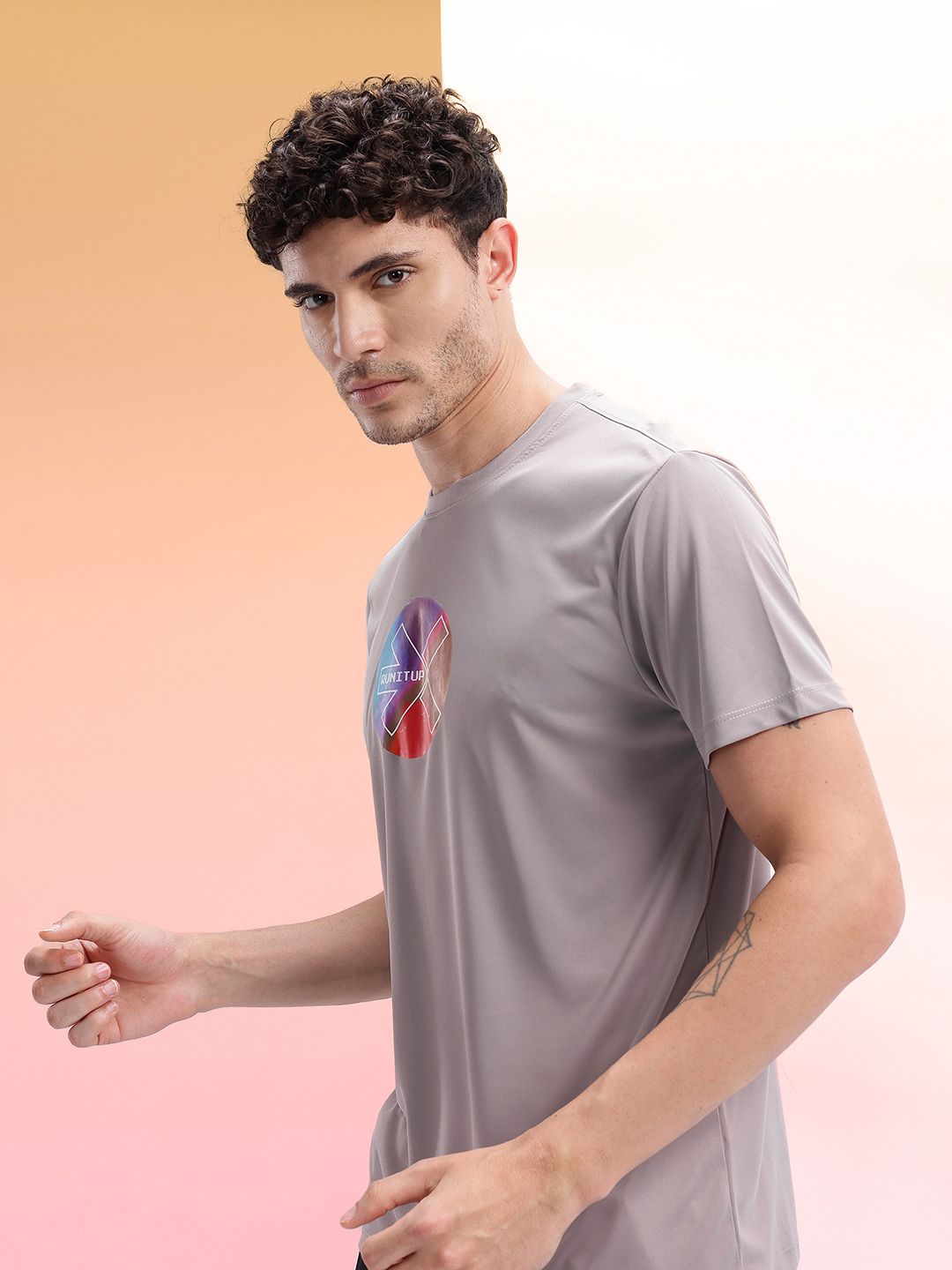 HRX by Hrithik Roshan Brand Logo Printed Running T-shirt