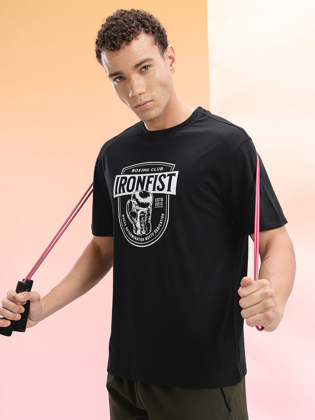 HRX by Hrithik Roshan Typography Printed Training T-shirt