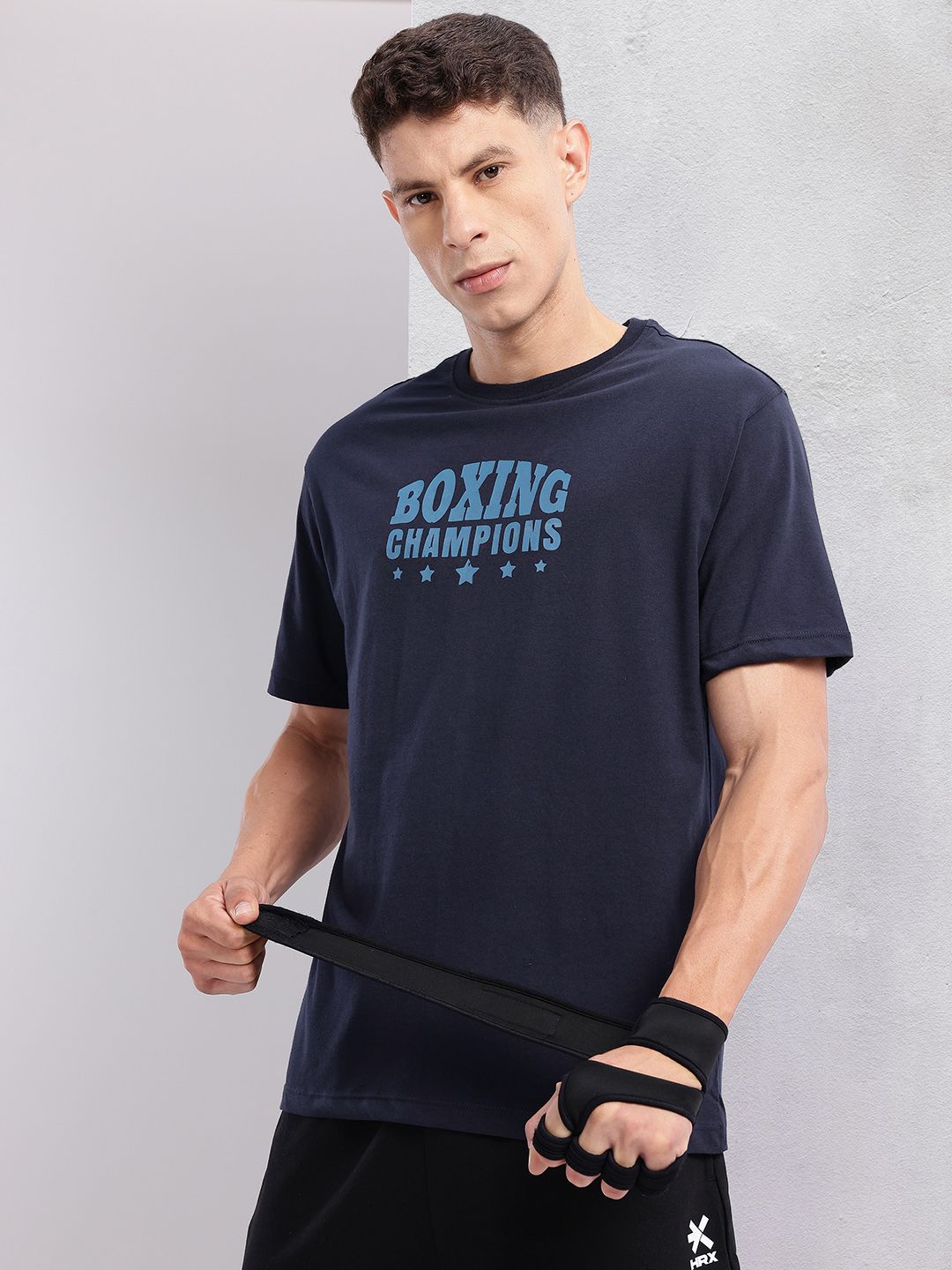HRX by Hrithik Roshan Men Typography Printed Training T-shirt