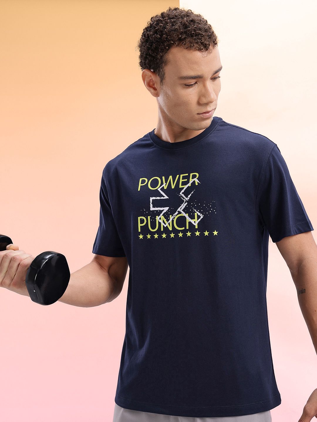 HRX by Hrithik Roshan Typography Printed Training T-shirt