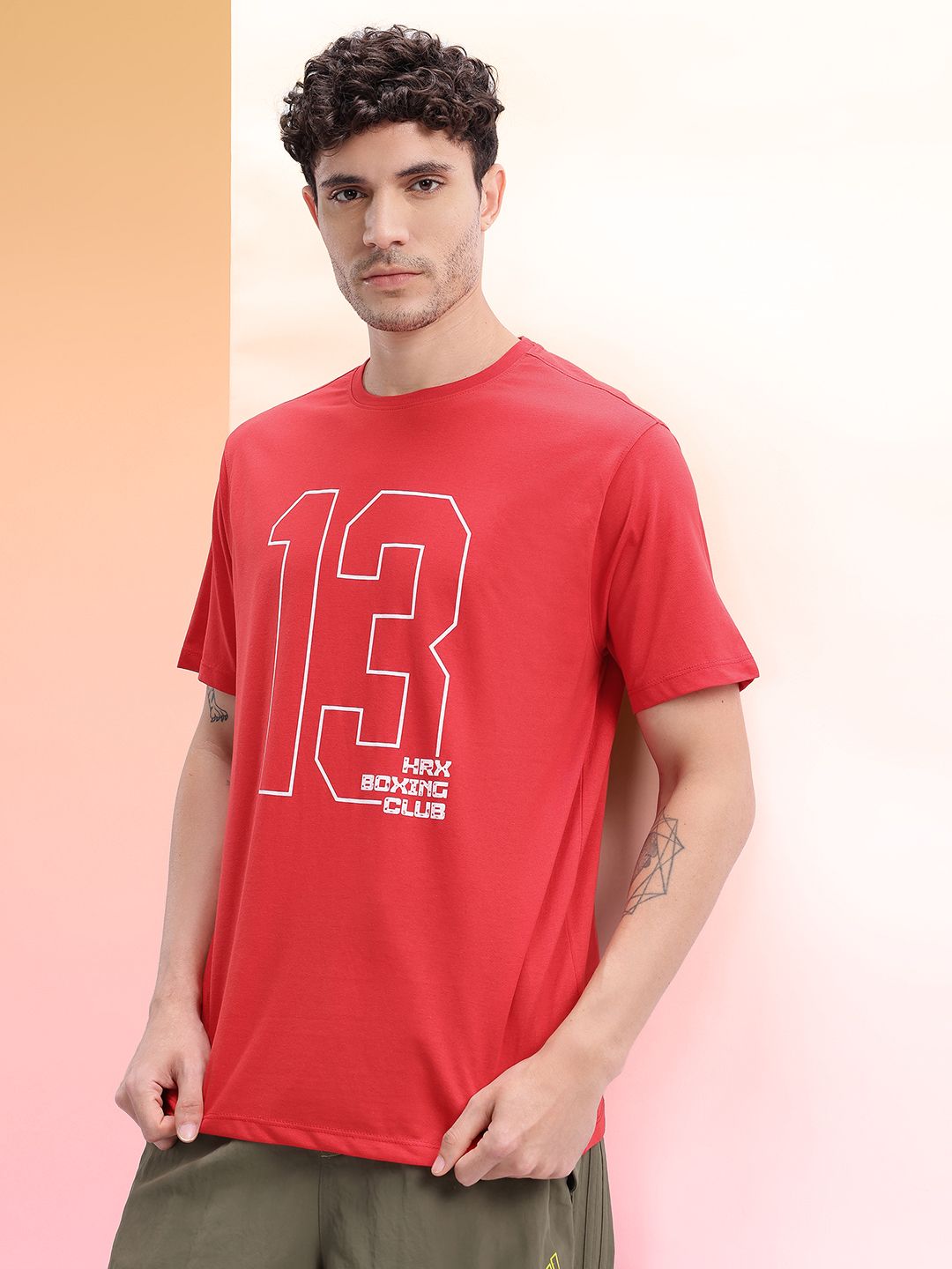 HRX by Hrithik Roshan Men Varsity Printed T-shirt