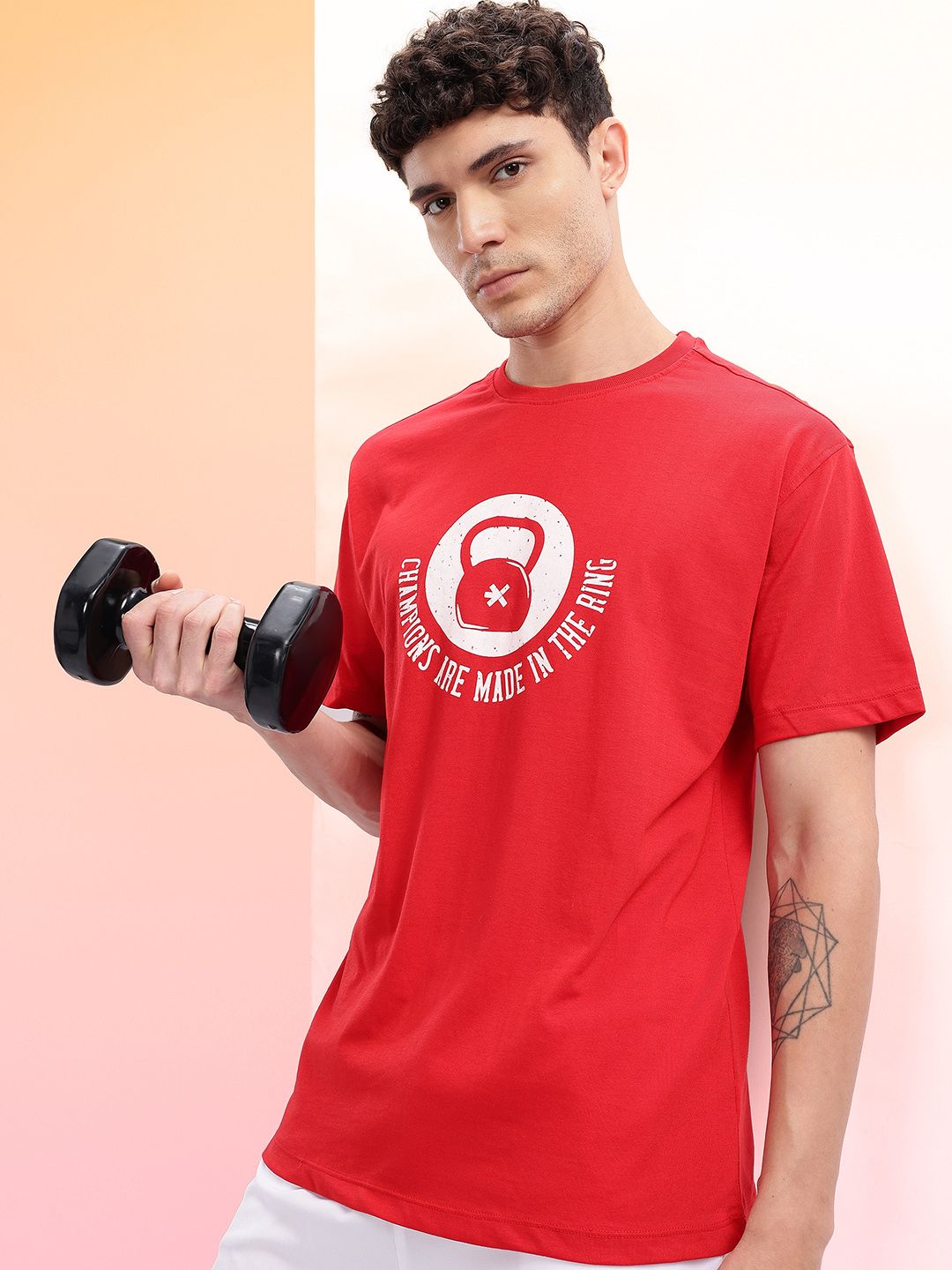HRX by Hrithik Roshan Men Printed Training T-shirt