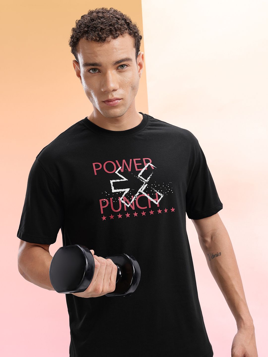 HRX by Hrithik Roshan Typography Printed Training T-shirt