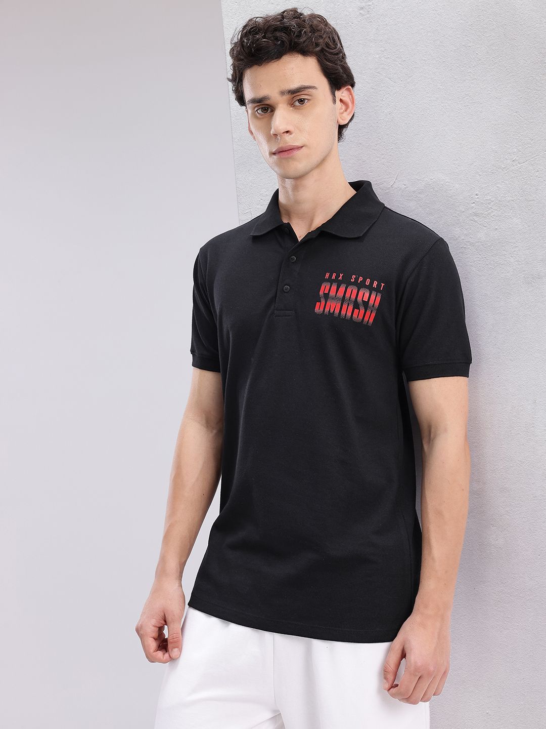 HRX by Hrithik Roshan Men Polo Collar T-shirt